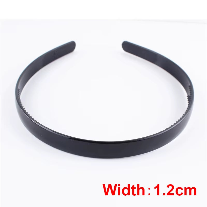 6Pcs Fashion Metal Hair Band for Men Women Unisex Black Wavy Hair Head Hoop Band Sports Headband Hairband Hair Accessories Gifts