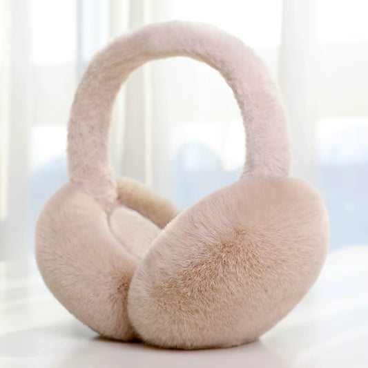 1PC Solid Color Soft Plush Ear Warmer Winter Warm Earmuffs Fashion Ear Cover Outdoor Cold Protection Ear-Muffs Folding Earflap