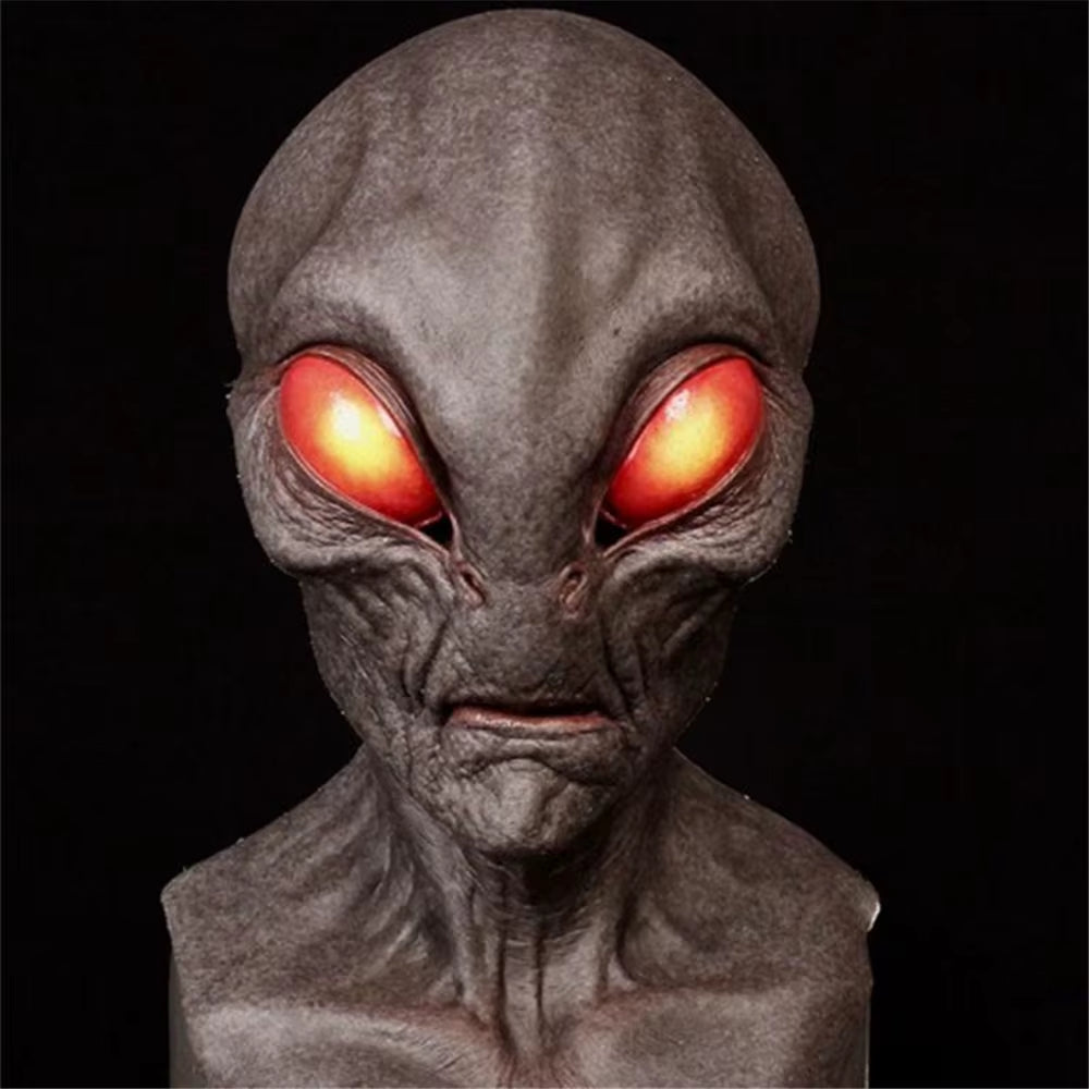 Halloween Alien Mask Scary Horrible Big Eyes Horror Alien Mask Full Head Latex Mask Mask Monster Mask Mondkapjes