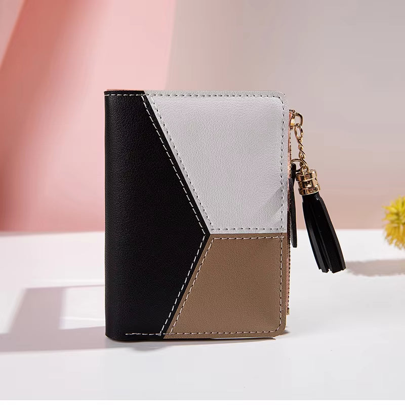 Women'S Wallet PU Leather Women'S Wallet Made of Leather Women Purses Card Holder Foldable Portable Lady Coin Purses