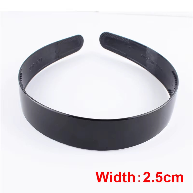 6Pcs Fashion Metal Hair Band for Men Women Unisex Black Wavy Hair Head Hoop Band Sports Headband Hairband Hair Accessories Gifts