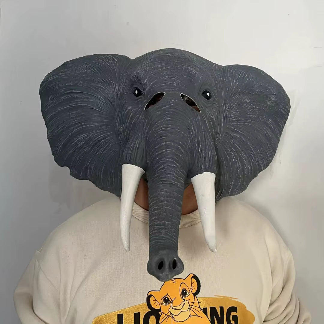 Halloween Animal Costume Elephant Mask African Animal Mask Mask for Face Fashion Mask Masquerade Mask 2021 New Cosplay Party